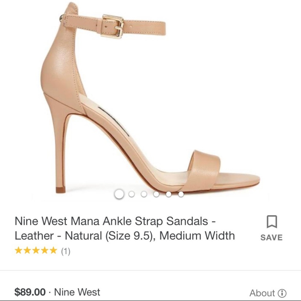 Nude Nine West Heels